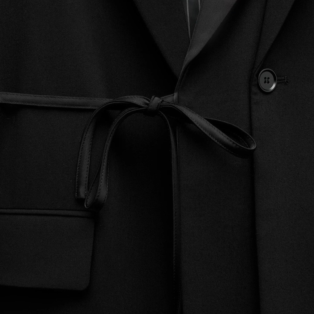 Oversized Double Breasted Blazer With Double Lapel